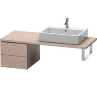 Duravit L-Cube Base pour console, largeur 420mm, profondeur 547mm, 2 tiroirs, LC583601111, LC583601111, Colorazione: quercia cashmere impiallacciato in vero legno