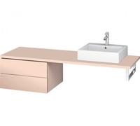 Duravit L-Cube Base pour console, largeur 620mm, profondeur 547mm, 2 tiroirs, LC583802020, LC583802020, Colorazione: Albicocca Perla di seta opaco laccato opaco
