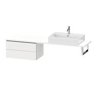 Duravit L-Cube Base pour console, largeur 820mm, profondeur 477mm, 2 tiroirs, LC584801818, LC584801818, Colorazione: Bianco opaco Decor bianco opaco