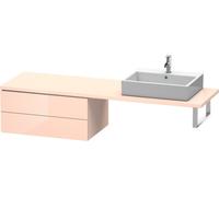 Duravit L-Cube Base pour console, largeur 820mm, profondeur 547mm, 2 tiroirs, LC585901010, LC585901010, Colorazione: Albicocca Perla lacca lucida all'albicocca