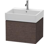 Duravit L-Cube bâti-support de lavabo suspendu, 1 tiroir, 584x394x459mm, LC617507272, LC617507272, Colorazione: impiallacciato in vero legno di quercia scuro spazzolato e vero legno