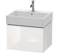 Duravit Meuble sous-lavabo L-Cube Duravit, suspendu, 1 tiroir, 58,4 x 45,9 cm, pour Vero Air 235060, LC617508585, LC617508585, Colorazione: Laccato lucido bianco