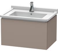 Duravit L-Cube Meuble sous-lavabo suspendu, 1 tiroir, 670mm, pour Starck 3, LC616404343, LC616404343, Colorazione: Basalto opaco decoro opaco