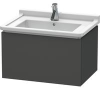 Mobile toilette Duravit L-Cube Vanity a parete, 1 estraibile, 670 mm, per Starck 3, Colorazione: Grafite opaco Decor