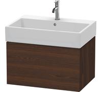 Duravit L-Cube bâti-support de lavabo suspendu, 1 tiroir, 684x394x459mm, LC617606969, LC617606969, Colorazione: Noce spazzolato Impiallacciatura in vero legno