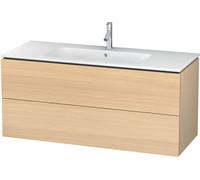 Duravit L-Cube bâti-support lavabo suspendu, 2 tiroirs, 1220x550x481mm, LC624307171, LC624307171, Colorazione: Rovere mediterraneo impiallacciato in vero legno