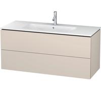 Duravit L-Cube bâti-support lavabo suspendu, 2 tiroirs, 1220x550x481mm, LC624309191, LC624309191, Colorazione: Taupe Matt DÃ©cor