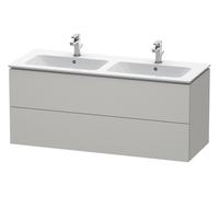 Duravit L-Cube bâti-support lavabo suspendu, 2 tiroirs, 1290x550x481mm, LC625800707, LC625800707, Colorazione: Decoro grigio cemento opaco