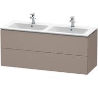 Duravit L-Cube bâti-support lavabo suspendu, 2 tiroirs, 1290x550x481mm, LC625804343, LC625804343, Colorazione: Basalto opaco decoro opaco