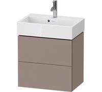 Mobiletto Duravit L-Cube a parete Compact, 2 cassetti, larghezza: 584mm, per Vero Air 236860, Colorazione: Basalto opaco decoro opaco