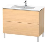 Duravit L-Cube bâti-support pour lavabo à poser, 2 tiroirs, 1020x704x481mm, LC662707171, LC662707171, Colorazione: Rovere mediterraneo impiallacciato in vero legno