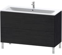 Duravit L-Cube bâti-support pour lavabo à poser, 2 tiroirs, 1220x704x481mm, LC662801616, LC662801616, Colorazione: Rovere nero decorativo