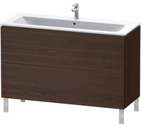 Duravit L-Cube bâti-support pour lavabo à poser, 2 tiroirs, 1220x704x481mm, LC662806969, LC662806969, Colorazione: Noce spazzolato Impiallacciatura in vero legno