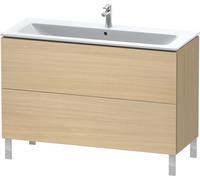 Duravit L-Cube bâti-support pour lavabo à poser, 2 tiroirs, 1220x704x481mm, LC662807171, LC662807171, Colorazione: Rovere mediterraneo impiallacciato in vero legno
