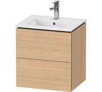 Duravit L-Cube bâti-support pour lavabo suspendu, Compact, 2 tiroirs, 520x550x421mm, LC621803030, LC621803030, Colorazione: Rovere naturale decorativo