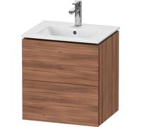 Duravit L-Cube bâti-support pour lavabo suspendu, Compact, 2 tiroirs, 520x550x421mm, LC621807979, LC621807979, Colorazione: Decorazione naturale in noce