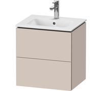 Duravit L-Cube bâti-support pour lavabo suspendu, Compact, 2 tiroirs, 520x550x421mm, LC621808383, LC621808383, Colorazione: Decoro Taupe Supermatt