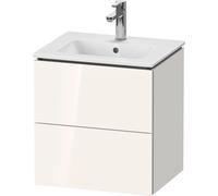 Duravit L-Cube bâti-support pour lavabo suspendu, Compact, 2 tiroirs, 520x550x421mm, LC621808585, LC621808585, Colorazione: Laccato lucido bianco