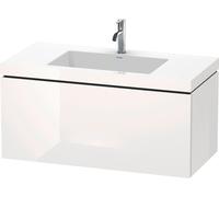 Duravit L-Cube c-bonded Ensemble suspendu, 1 tiroir, sans trop-plein, 1 trou pour robinet, 1000x500x480mm, LC6918O8080, LC6918O8080, Colorazione: Decoro grafite super opaco