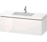 Duravit L-Cube c-bonded Ensemble suspendu, 1 tiroir, sans trop-plein, 1 trou pour robinet, 1200x500x480mm, LC6919O8080, LC6919O8080, Colorazione: Decoro grafite super opaco