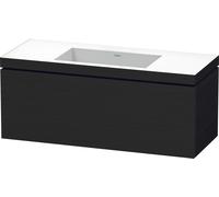 Duravit L-Cube c-bonded Ensemble suspendu, 1 tiroir, sans trop-plein, sans trou pour robinetterie, 1200x500x480mm, LC6919N1616, LC6919N1616, Colorazione: Rovere nero decorativo