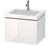 Duravit L-Cube c-bonded Ensemble suspendu, 1 tiroir, sans trop-plein, sans trou pour robinetterie, 600x500x480mm, LC6916N7171, LC6916N7171, Colorazione: Rovere mediterraneo impiallacciato in vero legn