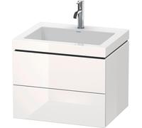Bagno Completo Duravit L-Cube Sospeso 1 Foro del Rubinetto 500x600x480mm Bianco lucido LC6926O2222