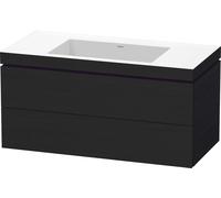 Duravit L-Cube c-bonded Ensemble suspendu, 2 tiroirs, sans trop-plein, sans trou pour robinetterie, 1000x500x480mm, LC6928N1616, LC6928N1616, Colorazione: Rovere nero decorativo