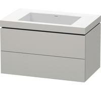Duravit L-Cube mobile con lavabo Vero Air, 2 scomparti estraibili, LC6927N0707, L-Cube; Vero Air [Mobili da Bagno > Mobili con Lavabo Integrato]