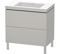 Duravit L-Cube mobile con lavabo Vero Air, 2 scomparti estraibili, LC6937N0707, L-Cube; Vero Air [Mobili da Bagno > Mobili con Lavabo Integrato]