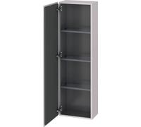 Duravit L-Cube demi-hauteur de caisson 400mm, profondeur 243mm, 1 porte, charnières à gauche, LC1168L8787, LC1168L8787, Colorazione: Laccato Bianco Lilla Seta opaco Laccato opaco