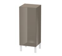 Duravit L-Cube Demi meuble haut individuel 1 porte, 2 étagères en verre, charnières à droite, hauteur min. 600 mm - max. 900 mm, largeur min. 250 mm - max. 500 mm, profondeur min. 200 mm - max. 363 mm