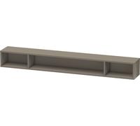 Duravit L-Cube Élément d'étagère horizontal, 3 compartiments, 140x1000x120mm, LC120108989, LC120108989, Colorazione: Flanella Laccato lucido grigio flanella