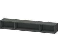 Duravit L-Cube Élément d'étagère horizontal, 3 compartiments, 140x800x120mm, LC120004949, LC120004949, Colorazione: Grafite opaco Decor