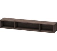 Duravit L-Cube Élément d'étagère horizontal, 3 compartiments, 140x800x120mm, LC120007272, LC120007272, Colorazione: impiallacciato in vero legno di quercia scuro spazzolato e vero legno