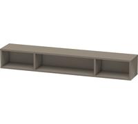 Duravit L-Cube Élément d'étagère horizontal, 3 compartiments, 140x800x120mm, LC120008989, LC120008989, Colorazione: Flanella Laccato lucido grigio flanella