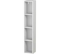 Duravit L-Cube Élément d'étagère vertical, 4 compartiments, 180x180x1000mm, LC120501818, LC120501818, Colorazione: Bianco opaco Decor bianco opaco