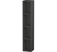 Scaffalatura Duravit L-Cube, larghezza 180 mm, profondità 180 mm, verticale, 4 ripiani, Colorazione: Grafite opaco Decor