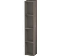 Duravit L-Cube Élément d'étagère vertical, 4 compartiments, 180x180x1000mm, LC120508989, LC120508989, Colorazione: Flanella Laccato lucido grigio flanella