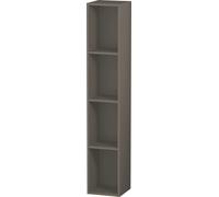 Duravit L-Cube Élément d'étagère vertical, 4 compartiments, 180x180x1000mm, LC120509090, LC120509090, Colorazione: Flanella Grigio seta opaco laccato opaco