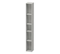 Duravit L-Cube Élément d'étagère vertical, 5 compartiments, 180x180x1400mm, LC120600707, LC120600707, Colorazione: Decoro grigio cemento opaco
