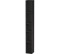 Duravit L-Cube Élément d'étagère vertical, 5 compartiments, 180x180x1400mm, LC120604040, LC120604040, Colorazione: Laccato nero lucido