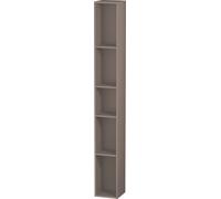 Duravit L-Cube Élément d'étagère vertical, 5 compartiments, 180x180x1400mm, LC120604343, LC120604343, Colorazione: Basalto opaco decoro opaco