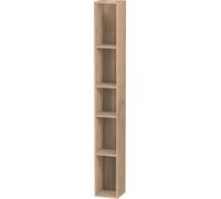 Duravit L-Cube Élément d'étagère vertical, 5 compartiments, 180x180x1400mm, LC120605555, LC120605555, Colorazione: Rovere marmorizzato Decorazione