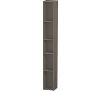 Duravit L-Cube Élément d'étagère vertical, 5 compartiments, 180x180x1400mm, LC120609090, LC120609090, Colorazione: Flanella Grigio seta opaco laccato opaco