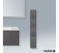 Scaffalatura Duravit L-Cube, larghezza 180 mm, profondità 180 mm, verticale, 4 ripiani, Colorazione: Grafite opaco Decor