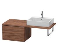 Duravit L-Cube Meuble bas pour console, 2 tiroirs, 620x400x547mm, LC583802121, LC583802121, Colorazione: Decorazione in noce scuro