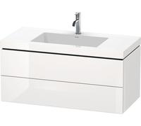 Duravit L-Cube mobile con lavabo Vero Air, 2 scomparti estraibili, LC6928N7979, L-Cube; Vero Air [Mobili da Bagno > Mobili con Lavabo Integrato]