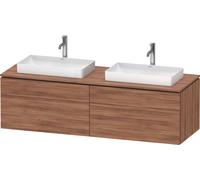 Duravit L-Cube Meuble sous-lavabo en console suspendu, avec plan de toilette en console, 4 tiroirs, pour deux vasques, 1620x482x550mm, LC4873B79790000, LC4873B79790000, Colorazione: Decorazione natura