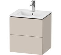 Mobiletto Duravit L-Cube a parete Compact, 2 cassetti, larghezza: 520mm, per Me by Starck 233653, Colorazione: Taupe Decor